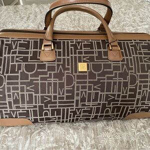 Diane Von Furstenberg DVF Monogram Travel Luggage Bag – Designer Carry-On